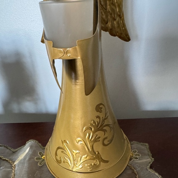 Better Homes And Gardens limited edition Gold Angel Candle Holder. 14” tall - Picture 6 of 7